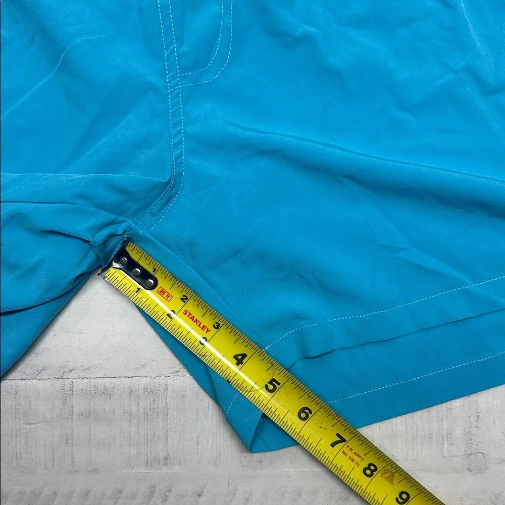 Mens Swim Trunks Quick-Dry Printed Compression Liner Zipper Pockets